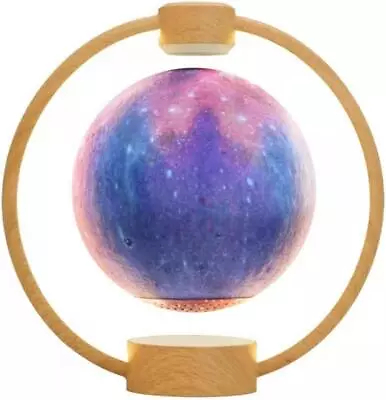 Floating Moon Lamp Magnetic Levitating  Spinning Bluetooth Speakers LED Light • $55.95