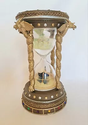 Rare Marjorie Sarnat Dragon Wizard Fantasy Hourglass  San Francisco Music Box • $50