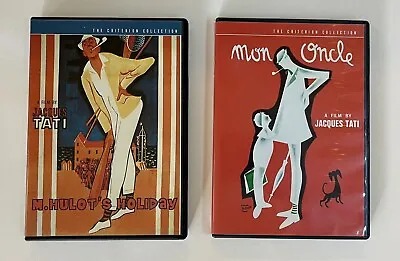 M. Hulot’s Holiday & Mon Oncle Criterion Collection 2 DVD Lot Jacques Tati • $21.67