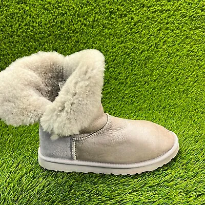 UGG Bailey Button II Womens Size 8 Beige Classic Outdoor Suede Boots 1016226 • $39.99