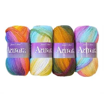 James C Brett AURORA DK Acrylic Wool Multicolour Multi-tonal Knitting Yarn 100g • £3.99