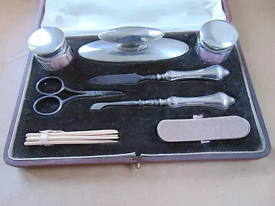 Mappin & Webb Sterling Silver Manicure Set 1922 Boxed • $59.36