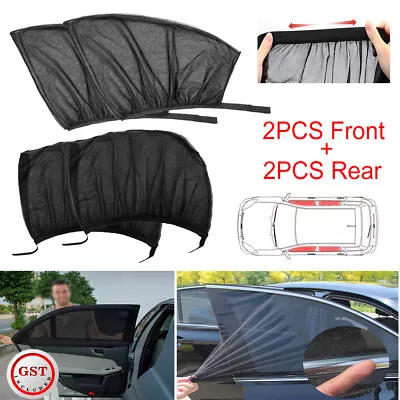 4x Universal Sun Shades Rear Side Seat Car Window Socks Baby Child Protection • $12.33