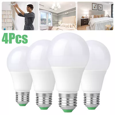 4PCS E26 LED Light Bulbs 840 Lumen Daylight Indoor Outdoor 9W Energy Saving Lamp • $14.48