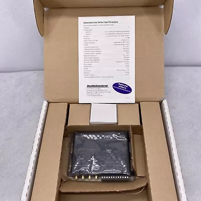 AUDIOCONTROL BLD-10 BALANCED LINE DRIVER 4CH RCA TO CAT5 NEW IN BOX SEALED E1 • $38.99