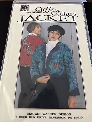 Maggie Walker Cuffs And Collars Reversible Jacket New And Uncut XXSM - XLG NIB • $6