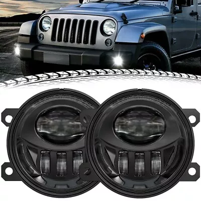 Pair Bumper Clear LED Fog Lights Driving Lamps Fit For 2015-2023 Jeep Renegade • $55.10