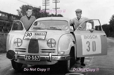£4 • Buy Simo Lampinen Saab 96 500 Rally Finland 1961 Photograph
