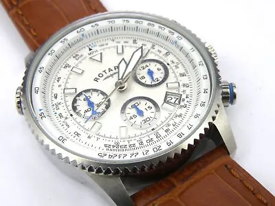 £129.95 • Buy Men's Rotary GB03107/06 Military Aviator Chrono Watch - 100m