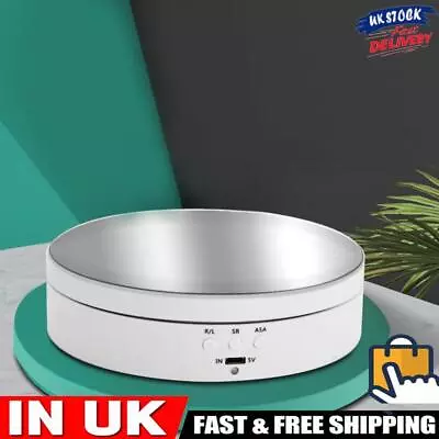 360 Degree Electric Rotating Turntable 3 Speed Motorized Rotating Display Stand • £13.09