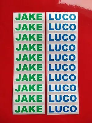 Stick On Waterproof School Kids Printed Name Labels Stickers Tags For Belongings • £1.89