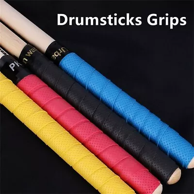 Drum-Stick Grips Anti-Slip Absorb Sweat Grip Wrap-Tape For 7A5A5B7B Drumstick • $12.06