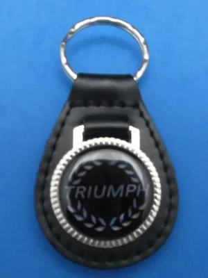 Triumph Leather Auto Keychain Key Chain Ring Fob New #212 • $17.98