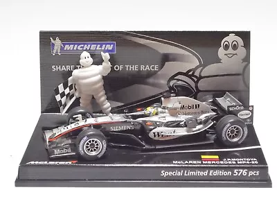 MINICHAMPS 1:43 McLAREN MERCEDES MP4-20 J.P. MONTOYA MICHELIN COLLECTION  West  • $31.10