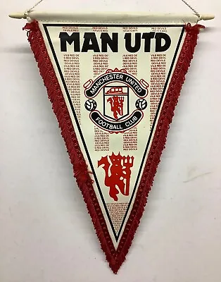 Manchester United Vintage Football Pennant The Red Devils • £19.95