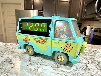 Vintage Scooby Doo Mystery Machine Alarm Clock Light Up Hanna Barbera 1999 • $99.97