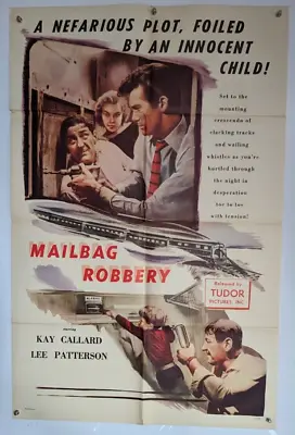 Lee Patterson Kay Callard  Mailbag Robbery  1sh Original Vintage Movie Poster • $67.85