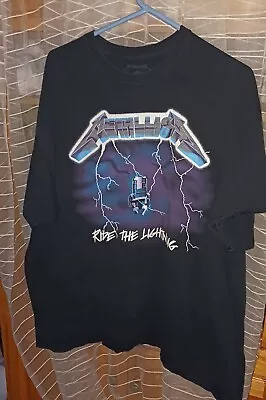 Metallica-Ride-the Lightning Rock Heavy Metal OFFICIAL Tee T-Shirt Unisex XXL 2X • $18