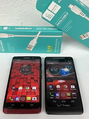 Lot Of (2) “MINI” Motorola Droid Razr M / Mini 4G LTE Android VERIZON (XT907) Q2 • $27.99