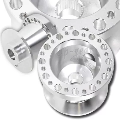 For 1991-1996 Nissan Sentra Silver Aluminum Steering Wheel 6-Hole HUB Adapter • $26.30