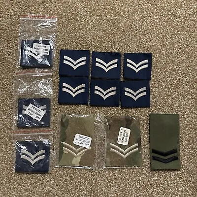 Job Lot Of Official Corporal Royal Air Force Rank Slides  RAF • £20