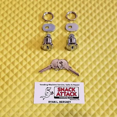 VENDSTAR 3000 (2) #159 TOP LID LOCKS & (2) KEYS (OEM) NEW / Free Ship! • $19.99