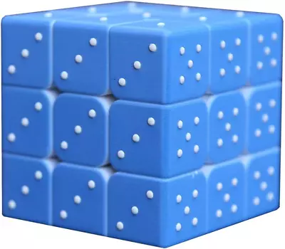 Speed Cube 3X3X3 3D Relief Effect Braille Magic Cube PuzzleIq Games Puzzles Spe • $24.84