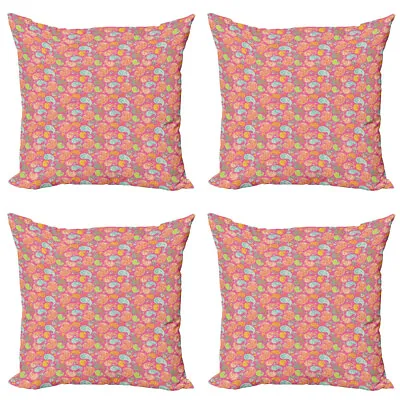 Paisley Pillow Cushion Set Of 4 Colorful Eastern Floral • £22.99