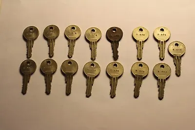   1  Key Only Original Seeburg  S  Numbered Wallbox Keys - Numbers Listed In Ad • $10.95