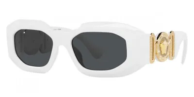 Versace Men's VE4425U-314-87 Fashion 53mm White Sunglasses • $111.99