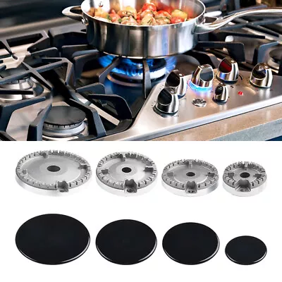 Set Of 4 Cooker Oven Gas Hob Rapid Burner Flame Caps Crown Ring Tops Kit PR • $28.78