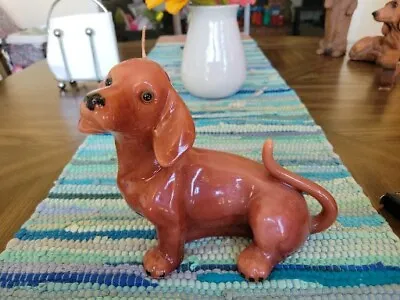 Dachshund Candle Never Used 7” High Cute Dog Collectible • $10