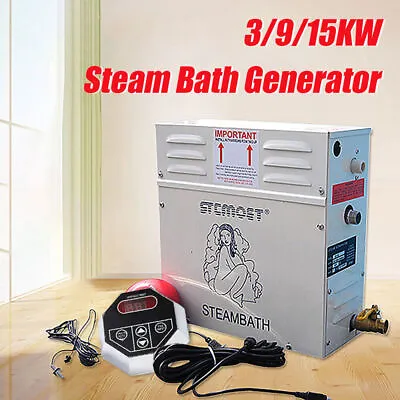 3-9KW Steam Generator Home Steam Machine Sauna Bath SPA Steam Shower 220V/240V • $489