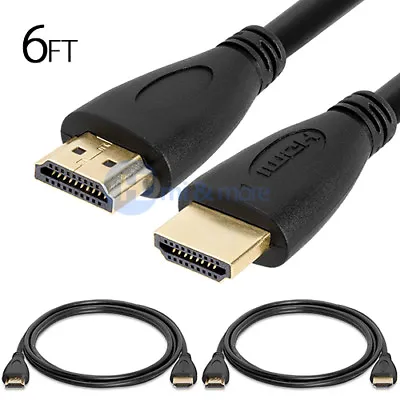 $8.99 • Buy 2 PACK ULTRA HDMI CABLE 2.0 HDTV UHD Ethernet 4K X 2K 3D Audio Return 6FT