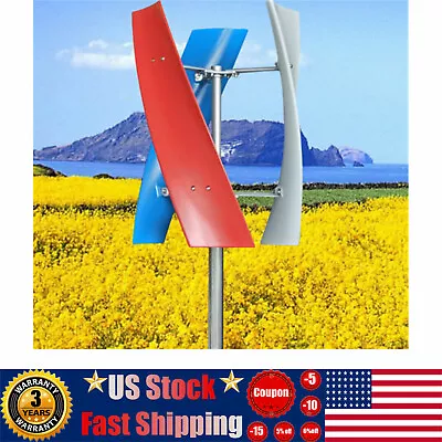 400W 24V Vertical Axis Wind Power Turbine Generator Controller Home Windmill Kit • $194.75