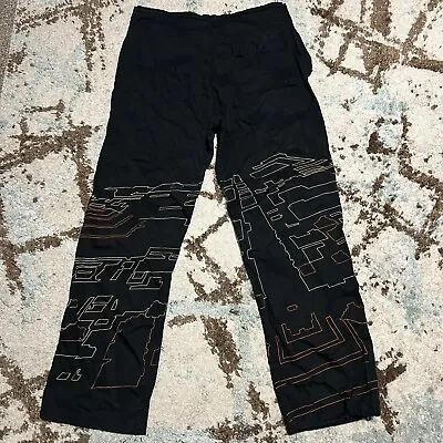 Maharishi Embroidered Combat Cargo Pants Size XL Black Baggy Utility Gorpcore • $200