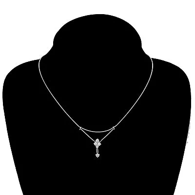 $999.99 • Buy Jose Hess 18k White Gold & High Quality Diamond Necklace 16 Inch Birks / Mayors