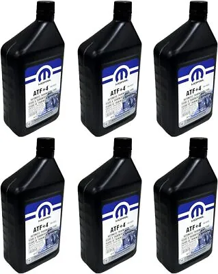 Mopar 68218057AB ATF+4 Automatic Transmission Fluid 1 Quart (6 Pack) Car • $43.99