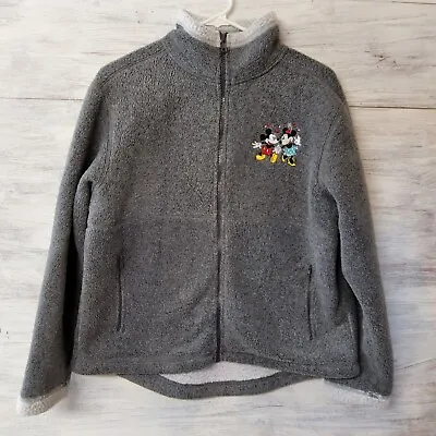 Walt Disney World Mickey And Minnie Zip Up Sweater Medium • $22.37