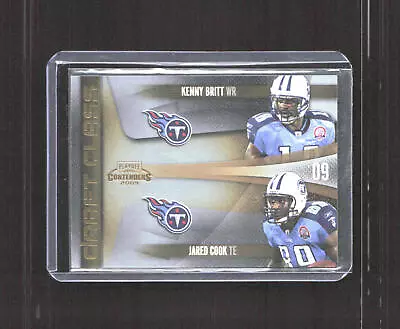 2009 Playoff Contenders #23 Kenny Britt/Jared Cook Rookie Roll Call Gold • $4