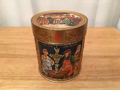 E. Otto Schmidt Vtg. West Germany Nurnberger Lebkuchen Medieval Gingerbread Tin • $21.88