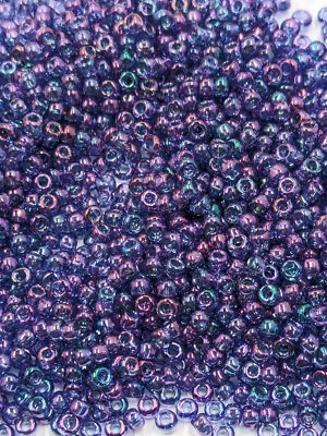 Vintage Glass Seed Beads TOHO Japan Metallic Alexandrite Blue Pink 11/0 14 Grams • $7