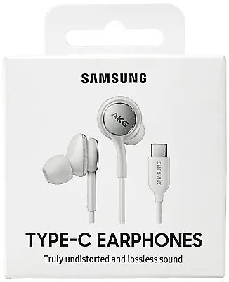 Genuine Samsung USB Type-C AKG Headphones Earphone For S23 Ultra Note 20- White • $39.95