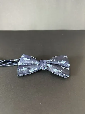 $8 • Buy Boys Blue Shark Bow Tie