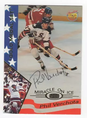 1995 Signature Rookies 1980 Miracle On Ice #38 Phil Verchota Autograph - TTM • $19.99