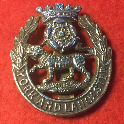 WW1 York And Lancaster Regiment  Military Cap Badge       (AB034) • £15