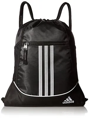 $22.06 • Buy Drawstring Backpack Adidas Sport Gym Sack Bag School Clothes Shoes Sackpack New