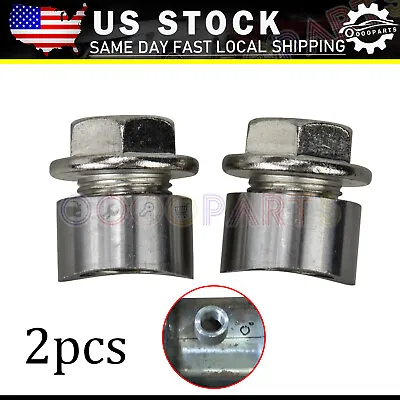 2 Set M18 X 1.5 O2 02 Oxygen Sensor Weld On / In Bung Plug & Nut Cap Kit • $12.99