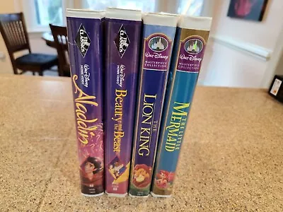 Walt Disney Classics VHS Lot Of 4 Clam Shell Video Cassettes • $17.99