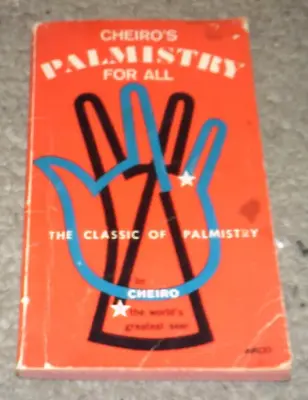 Cheiro's Palmistry For All Classic Palmistry Paperback Vintage Book • $14.54